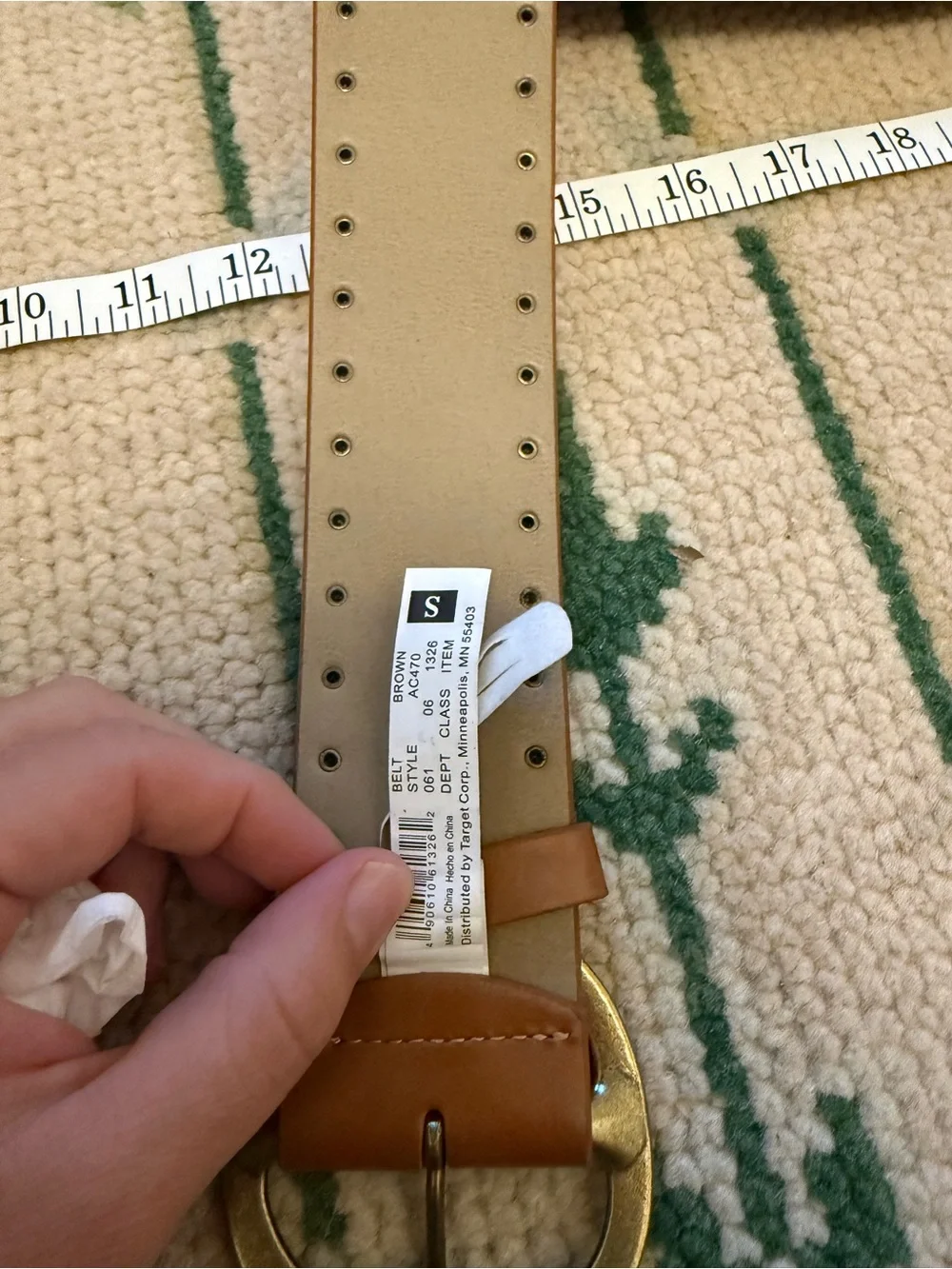 Zara cognac sizing smooth